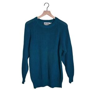 VINTAGE CRAZY HORSE 2 Large knit oversized eclectic grandpa cozy sweater L0